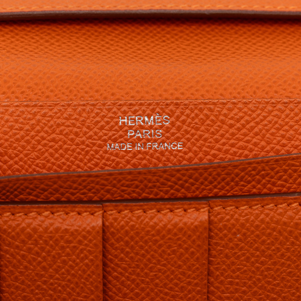 Pre-Loved Hermes Epsom Bearn Soufflet Wallet - Picture 7 of 10